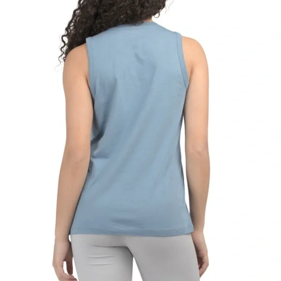 Spiritual Gangster Teal Graphic Muscle Tee - Picture 7 of 7